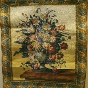 Heavy Vintage Floral Tapestry